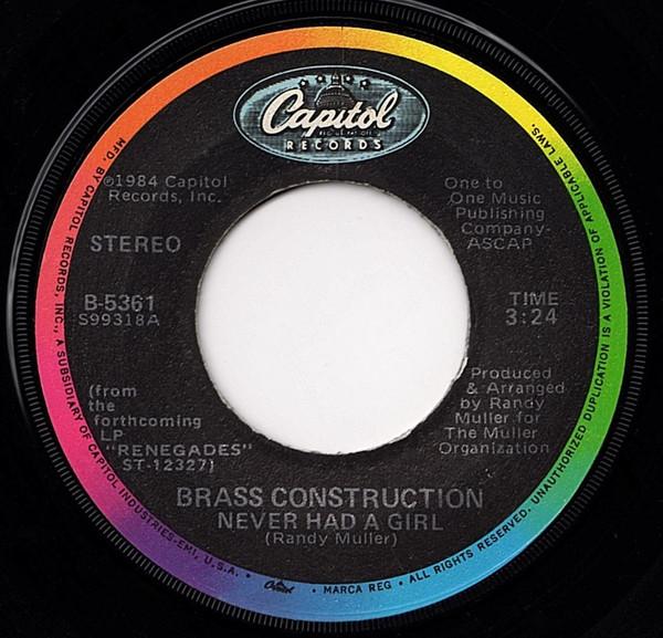 Brass Construction - Never Had A Girl