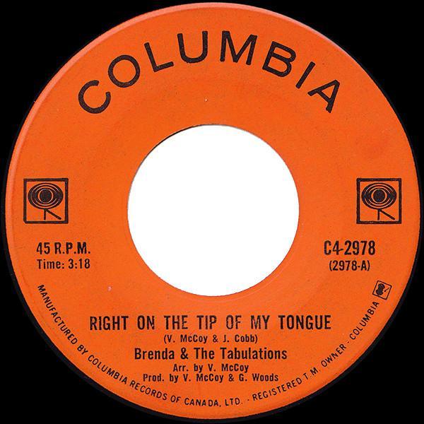 Brenda & The Tabulations - Right On The Tip Of My Tongue / Always & Forever
