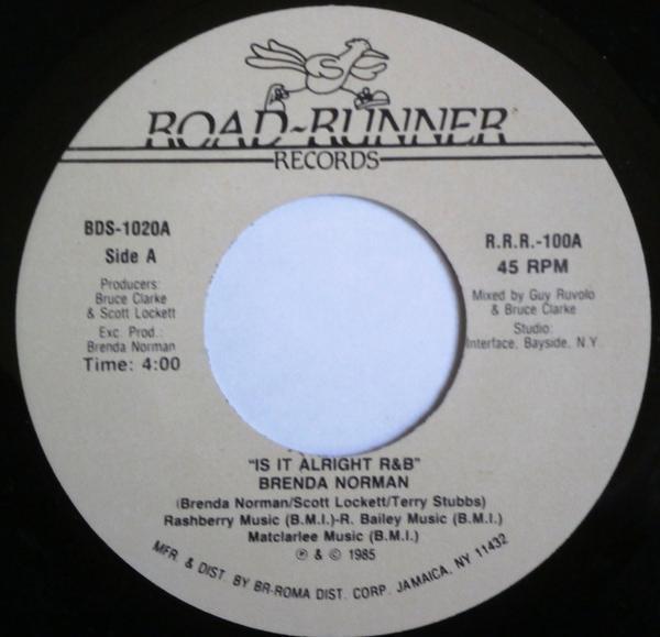 Brenda Norman - Is It Alright R&B / Yes I'm Ready