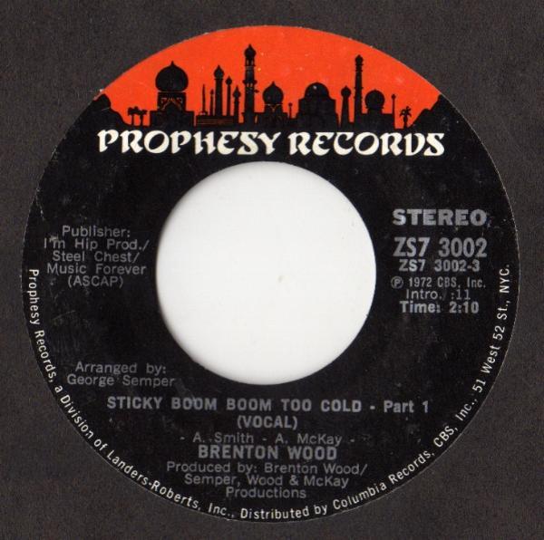 Brenton Wood - Sticky Boom Boom Too Cold