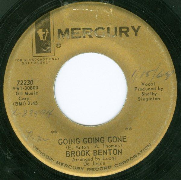 Brook Benton - Going Going Gone / After Midnight