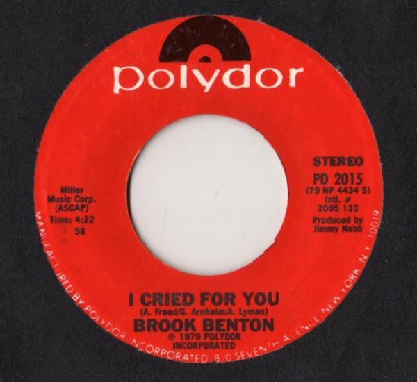 Brook Benton - I Cried For You