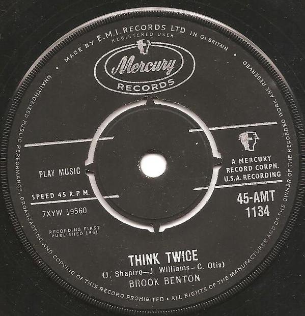 Brook Benton - Think Twice / For My Baby
