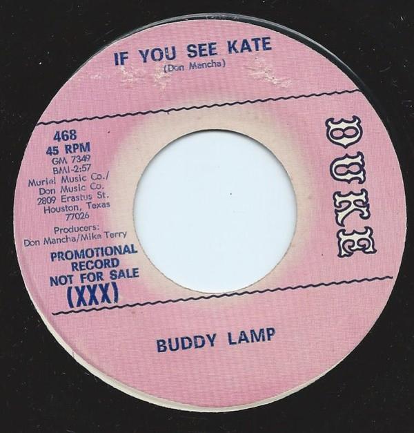 Buddy Lamp - If You See Kate / Hen Pecked