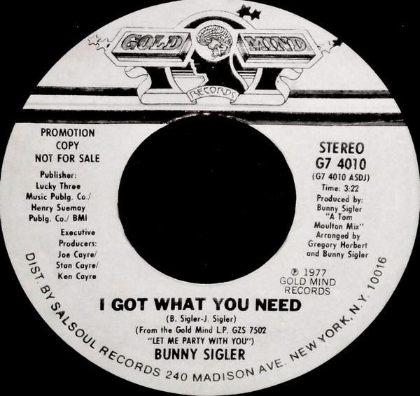Bunny Sigler - I Got What You Need