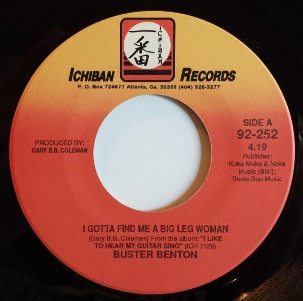 Buster Benton - I Gotta Find Me A Big Leg Woman