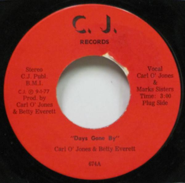 Carl Jones (4), Marks Sisters - Days Gone By / Her New Love