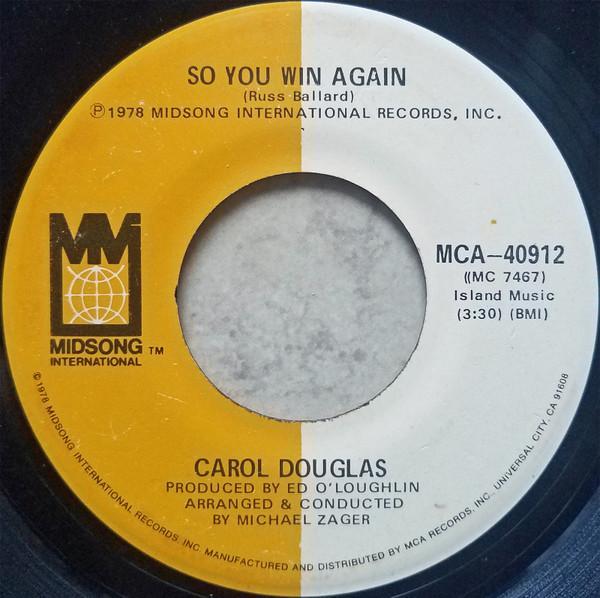 Carol Douglas - So You Win Again