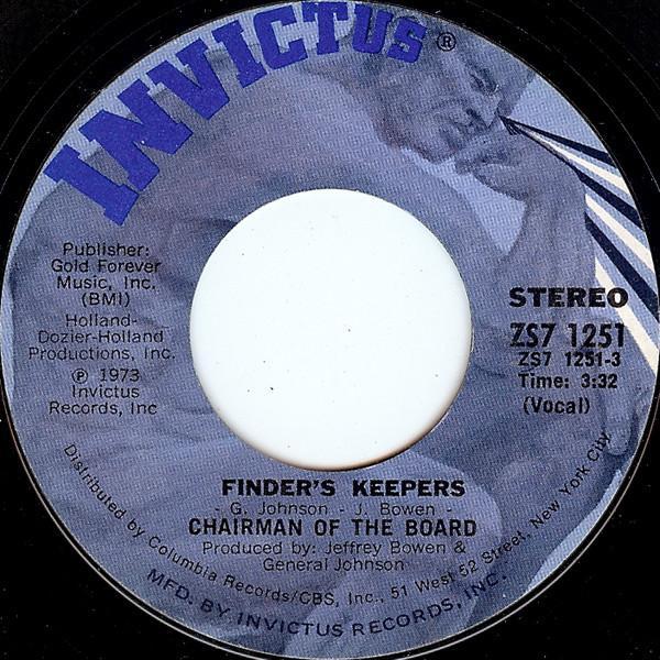 Chairmen Of The Board - Finder's Keepers