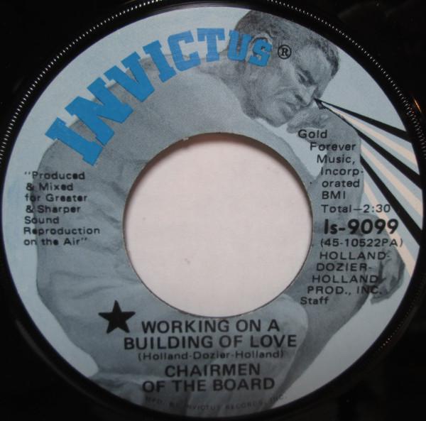 Chairmen Of The Board - Working On A Building Of Love / Try On My Love For Size