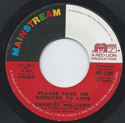 Charles Williams (15) - Please Send Me Someone To Love / Bacon Butter Fat