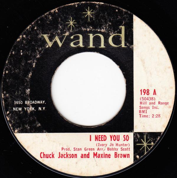 Chuck Jackson, Maxine Brown - I Need You So