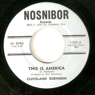 Cleveland Robinson - This Is America