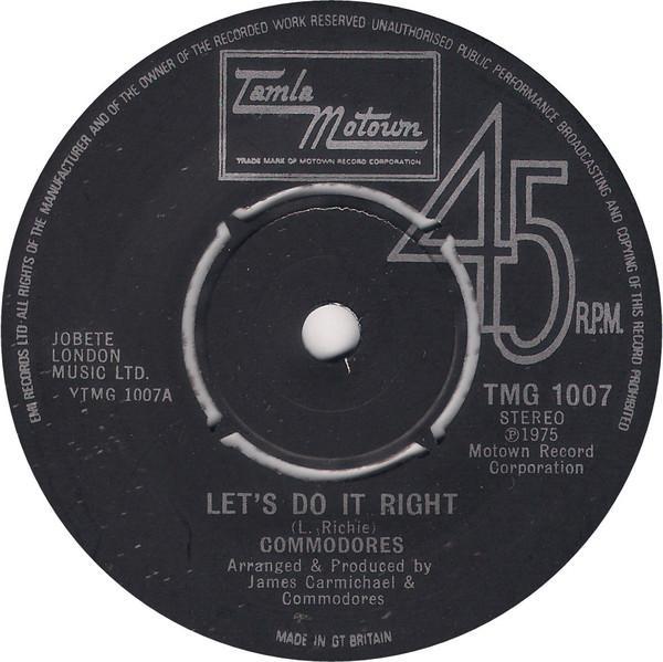 Commodores - Let's Do It Right