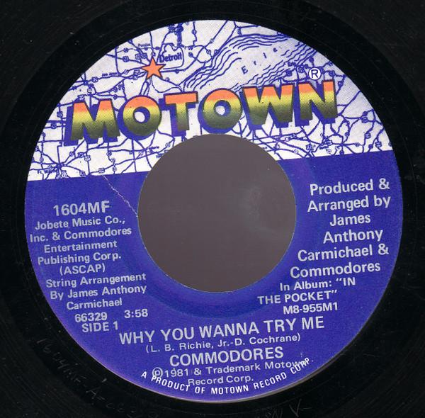Commodores - Why You Wanna Try Me / X-Rated Movie