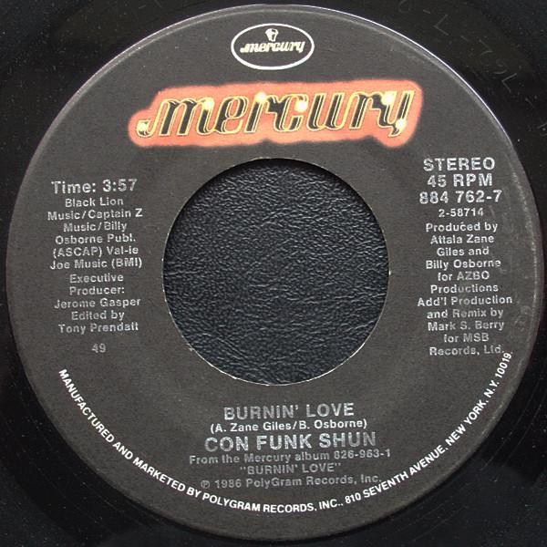 Con Funk Shun - Burnin' Love / Candy