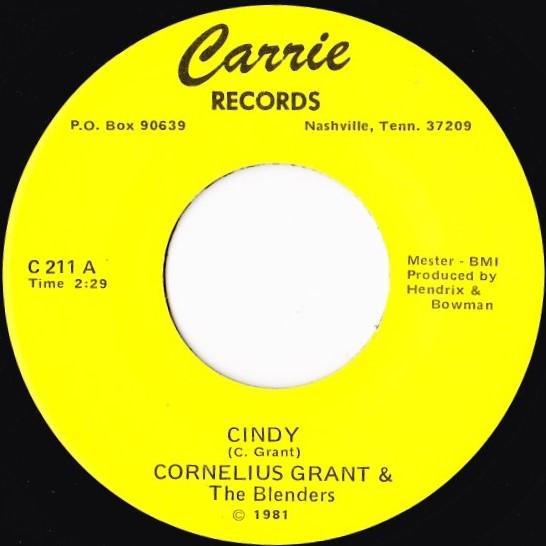 Cornelius Grant & The Blenders - Cindy