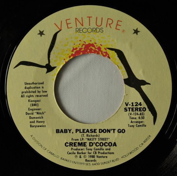 Creme D'Cocoa - Baby, Please Don't Go