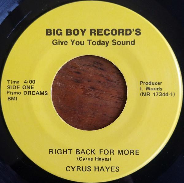 Cyrus Hayes - Right Back For More / Mr President