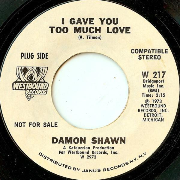 Damon Shawn - I Gave You Too Much Love