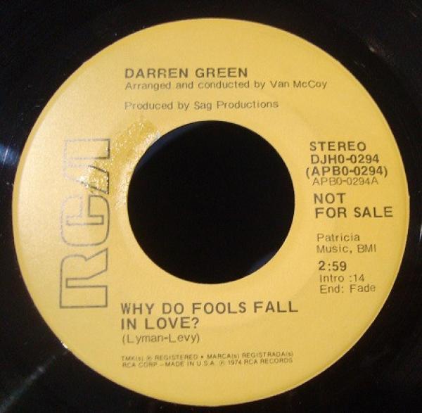 Darren Green (2) - Why Do Fools Fall In Love?
