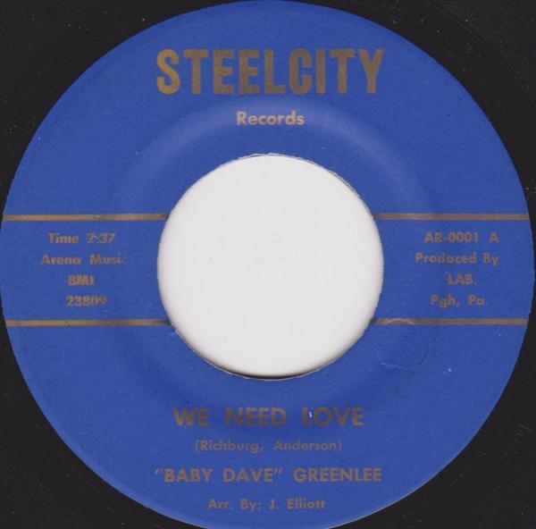 David Greenlee - We Need Love / 'Bout My Baby's Love