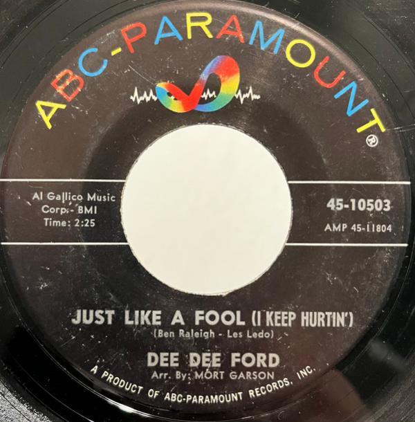 Dee Dee Ford - Just Like A Fool (I Keep Hurtin') / Shoo Fly Pie