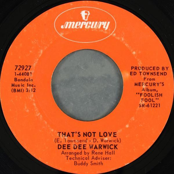 Dee Dee Warwick - That's Not Love / It's Not Fair