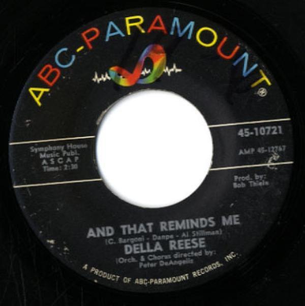 Della Reese - And That Reminds Me  / I Only Want A Buddy Not A Sweetheart