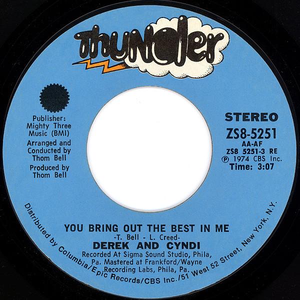 Derek & Cyndi - You Bring Out The Best In Me