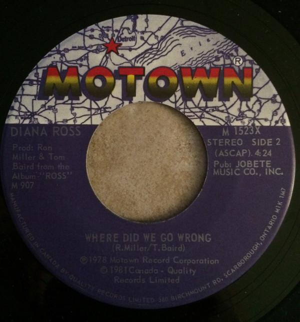 Diana Ross - Medley Of Hits / Where Did We Go Wrong