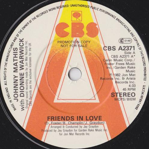 Dionne Warwick, Johnny Mathis - Friends In Love / When The Lovin' Goes Out Of The Lovin'