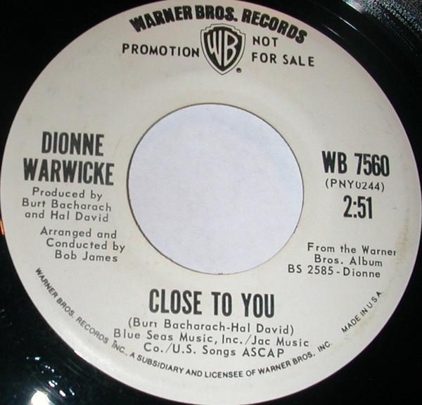 Dionne Warwick - Close To You / If We Only Have Love