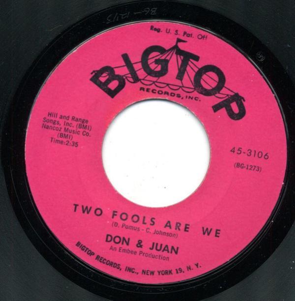 Don & Juan - Two Fools Are We / Pop Luck