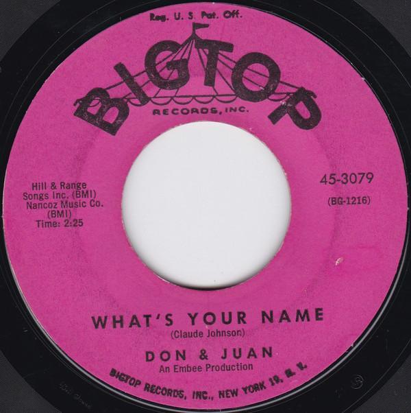 Don & Juan - What's Your Name / Chicken Necks
