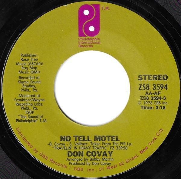 Don Covay - No Tell Motel / Right Time For Love