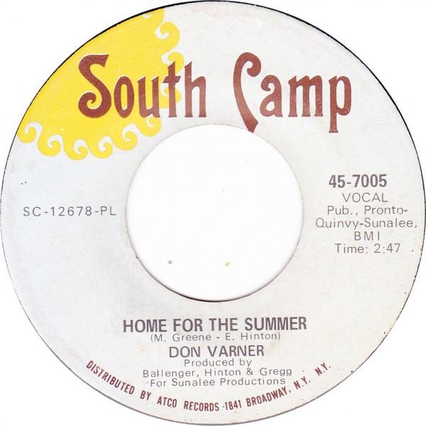 Don Varner - Home For The Summer / The Sweetest Story