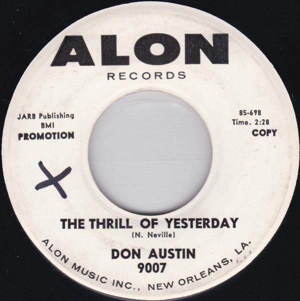 Donel Austin - Strongly In Love / The Thrill Of Yesterday