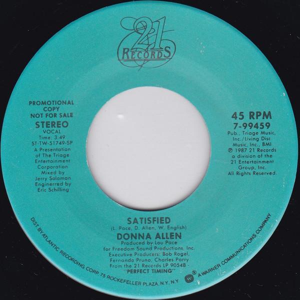 Donna Allen - Satisfied