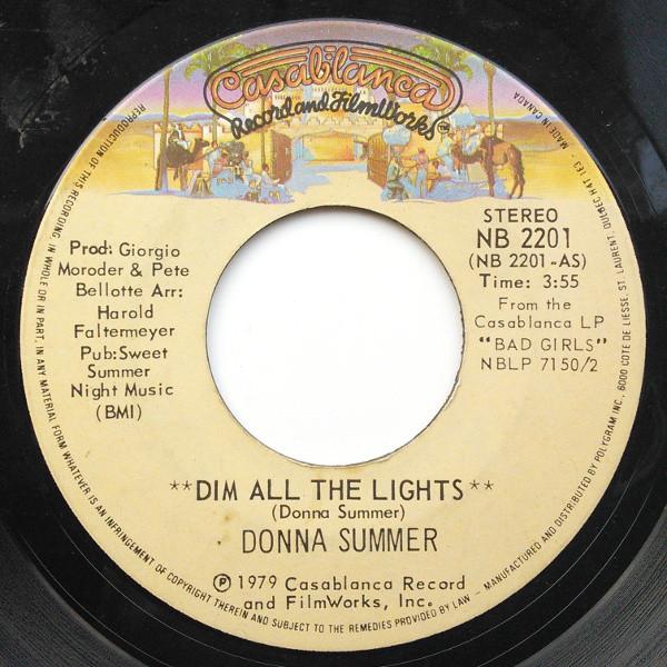 Donna Summer - Dim All The Lights