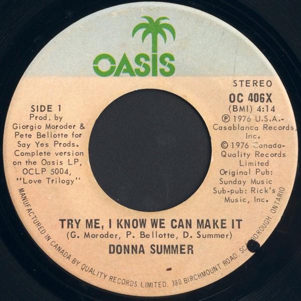 Donna Summer - Try Me, I Know We Can Make It