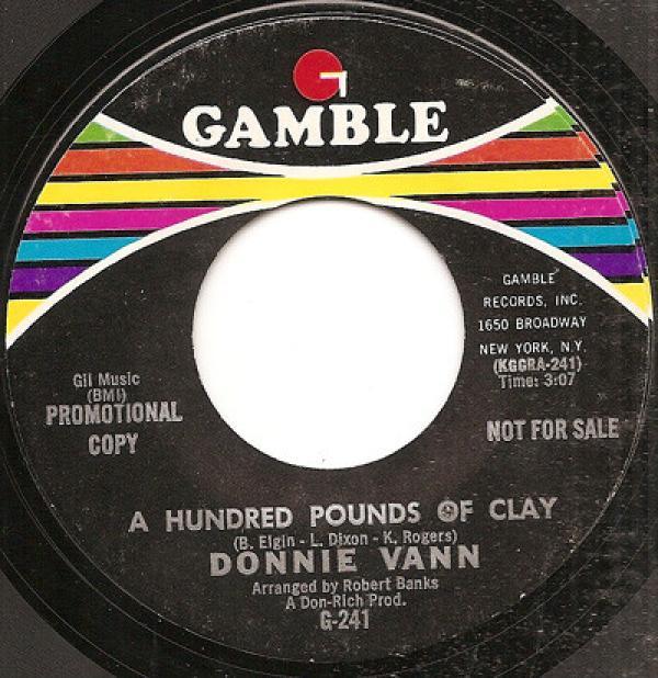 Donnie Vann - Hold Back The Night / A Hundred Pounds Of Clay