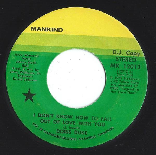 Doris Duke - I Don't Know How To Fall Out OF love With You