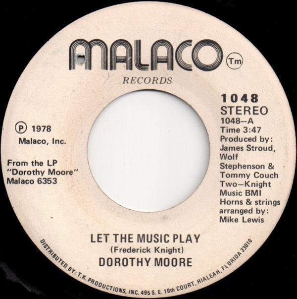 Dorothy Moore - Let The Music Play / 1-2-3 (You And Me)