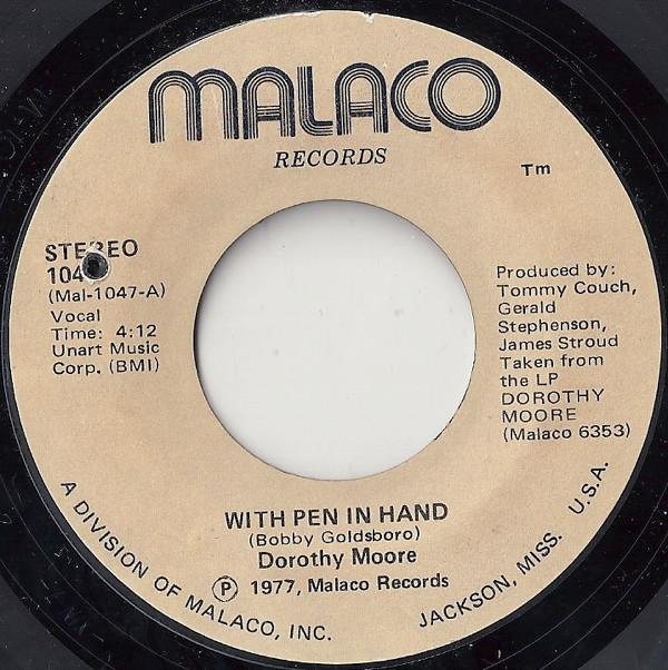 Dorothy Moore - With Pen In Hand / Too Blind To See
