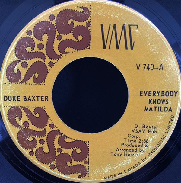 Duke Baxter - Everybody Knows Matilda / I Ain't No School Boy