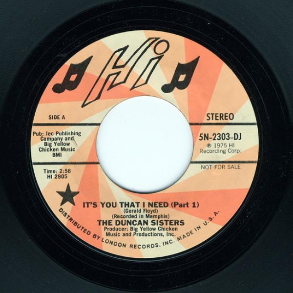 Duncan Sisters - It's You That I Need (Part 1)