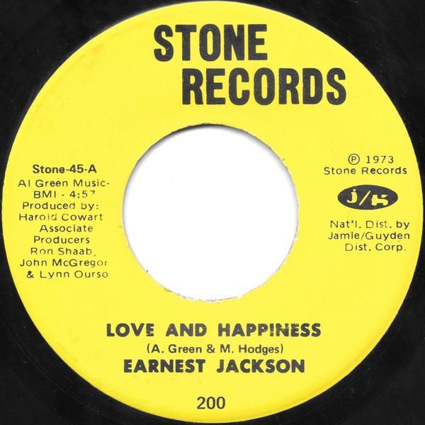 Earnest Jackson - Love And Happiness / Hogwash