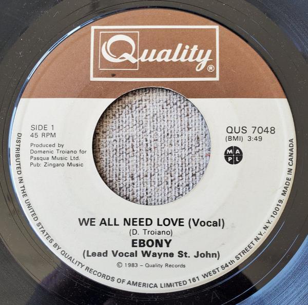 Ebony  - We All Need Love