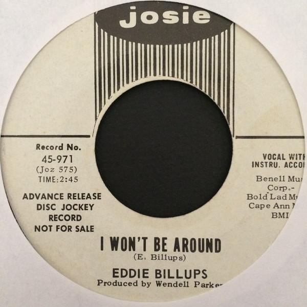 Eddie Billups - Feel It / I Won't Be Around
